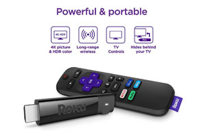 Roku Streaming Stick Plus -HD-4K-HDR Streaming Device